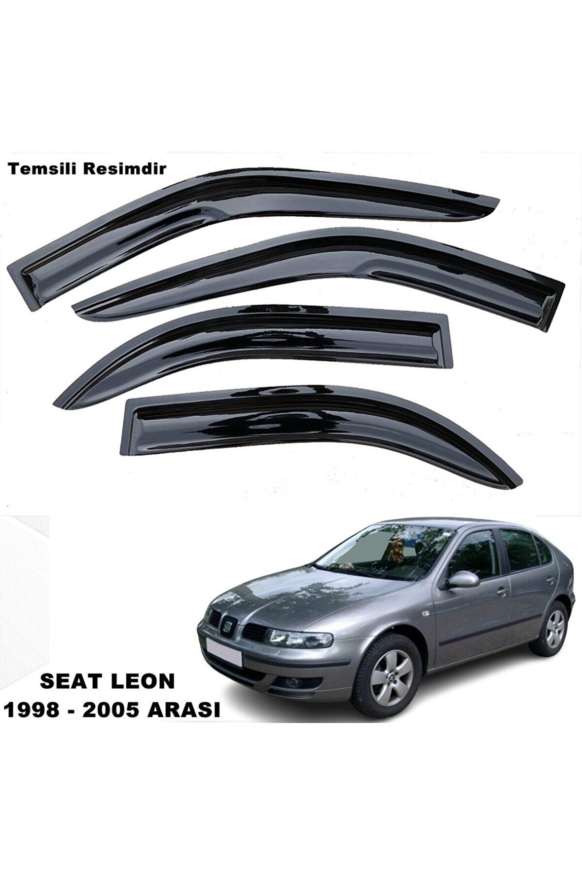 Seat Leon Mügen Cam Rüzgarlığı 1998 - 2005 Arası 4 Lü Takım -