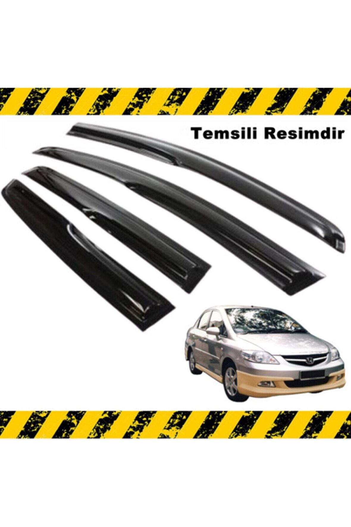 Honda City Mügen Cam Rüzgarlığı 2006-2009 Arası 4 Lü Set