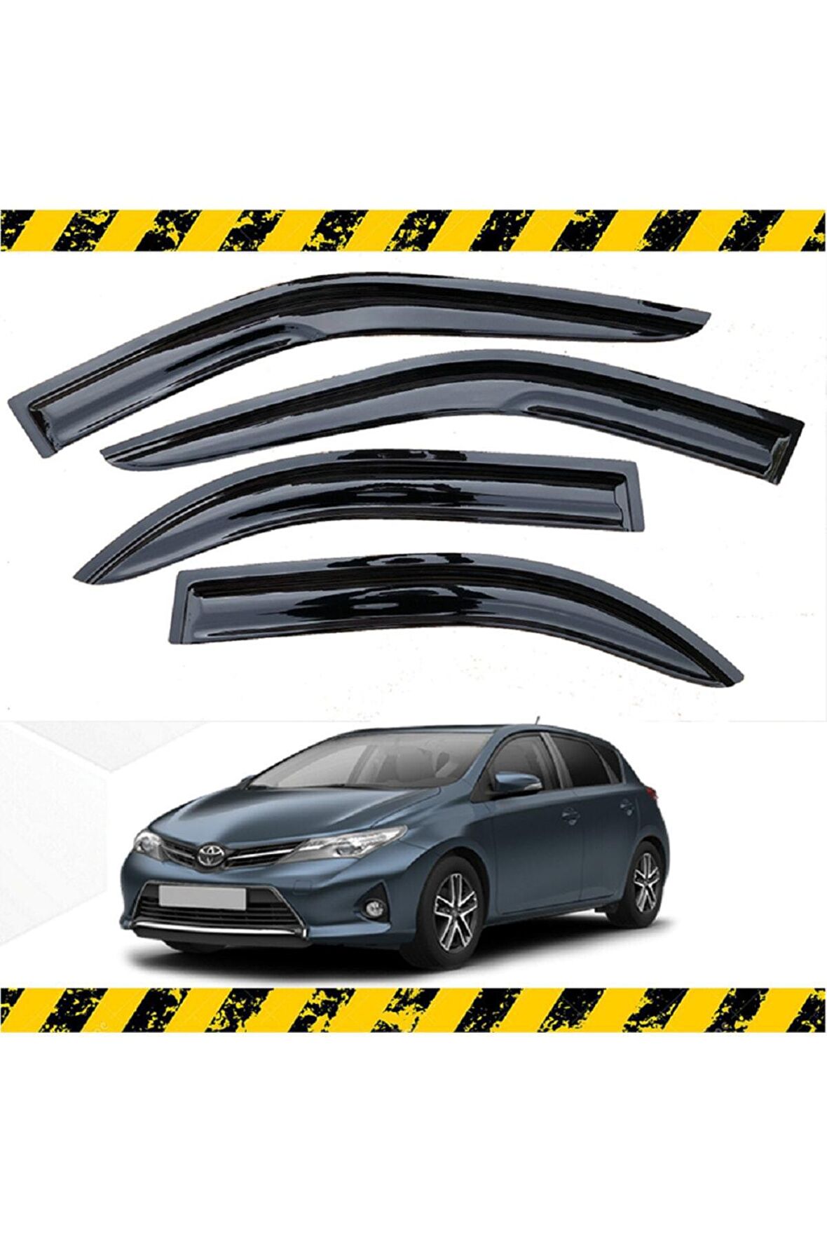 Toyota Auris Mügen Cam Rüzgarlığı 2013-2020 Arası 4 Lü Takım