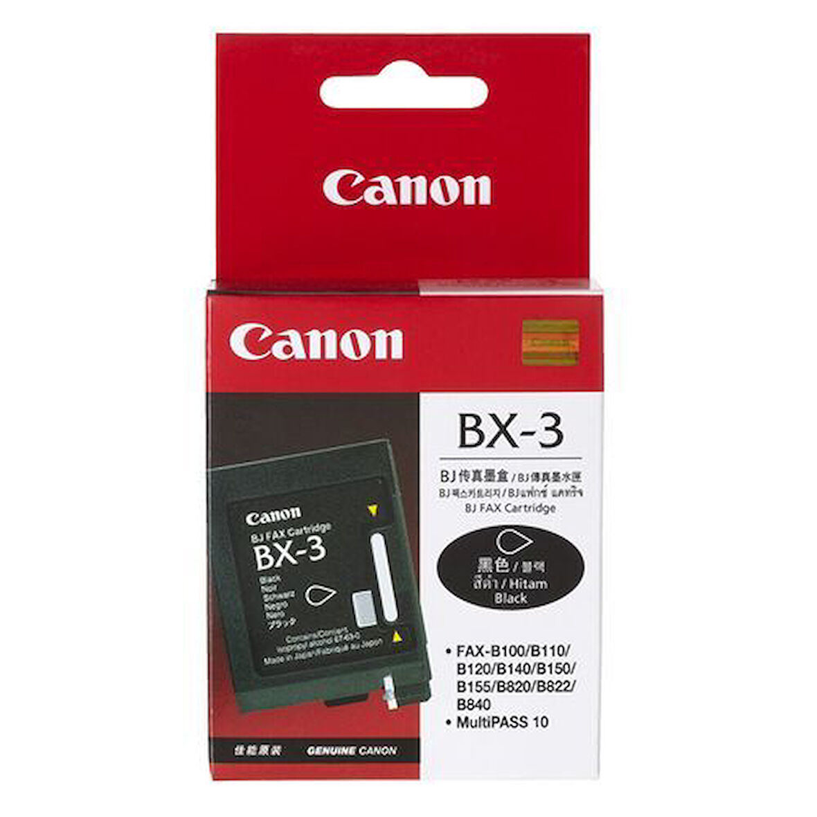 Canon BX-3 (0884A003) Siyah Black Orjinal Kartuş B100 / B110