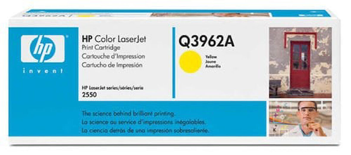 HP Q3962A (122A) Sarı Yellow Orjinal Toner LaserJet 2550