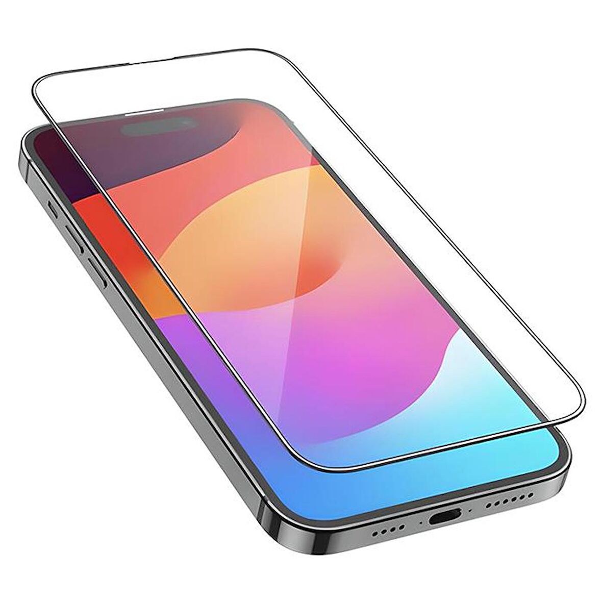 Coofbe 9H Parmak İzi Bırakmaz 0,4MM Full Kaplama HD Cam 25 ADET Set iPhone 15 Pro Ekran Koruyucu