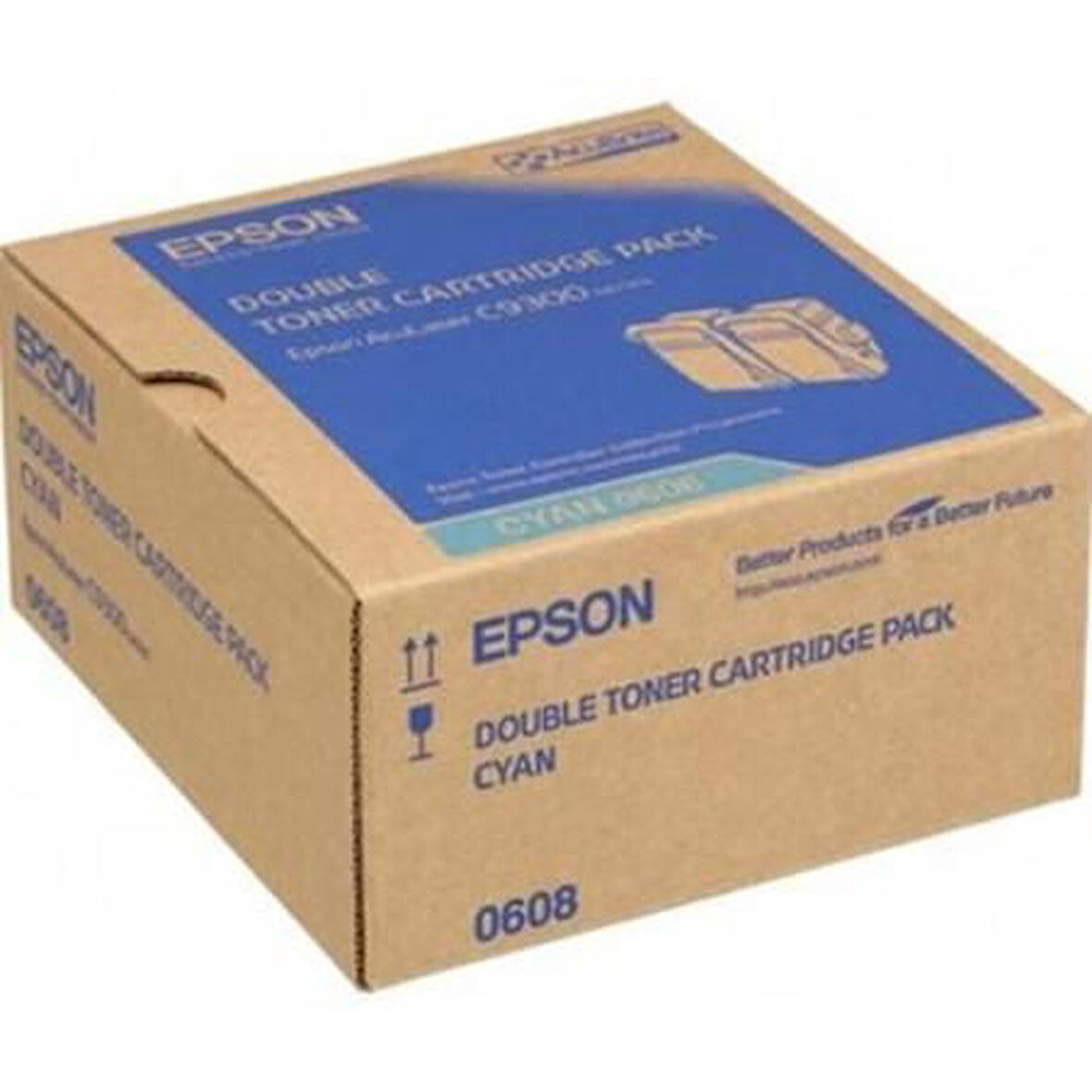 Epson C13S050608 Mavi Cyan Orjinal Toner  C9300 KUTUSUZ TEK ADET