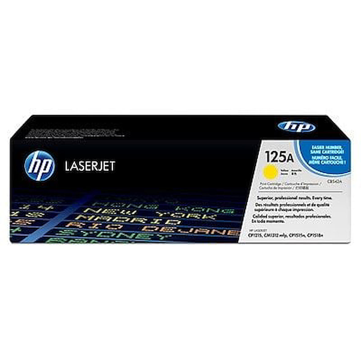 HP CB542A (125A) Sarı Yellow Orjinal Toner LaserJet CP1215