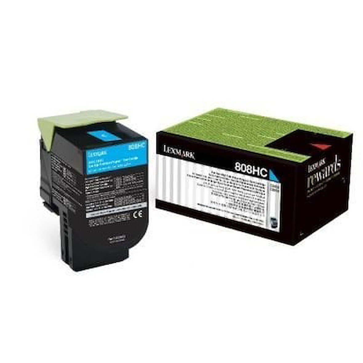 Lexmark 80C8HC0 (808HC) Mavi Cyan Orjinal Toner Yüksek Kapasite CX410 / CX510