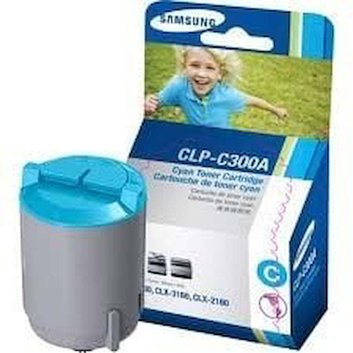 Samsung CLP-C300A/SEE (CLP-300) Mavi Cyan Orjinal Toner CLX-2160 / CLX-3160