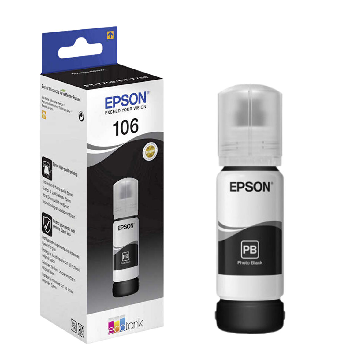 Epson 106-C13T00R140 Foto Siyah Orijinal Mürekkep Kartuş