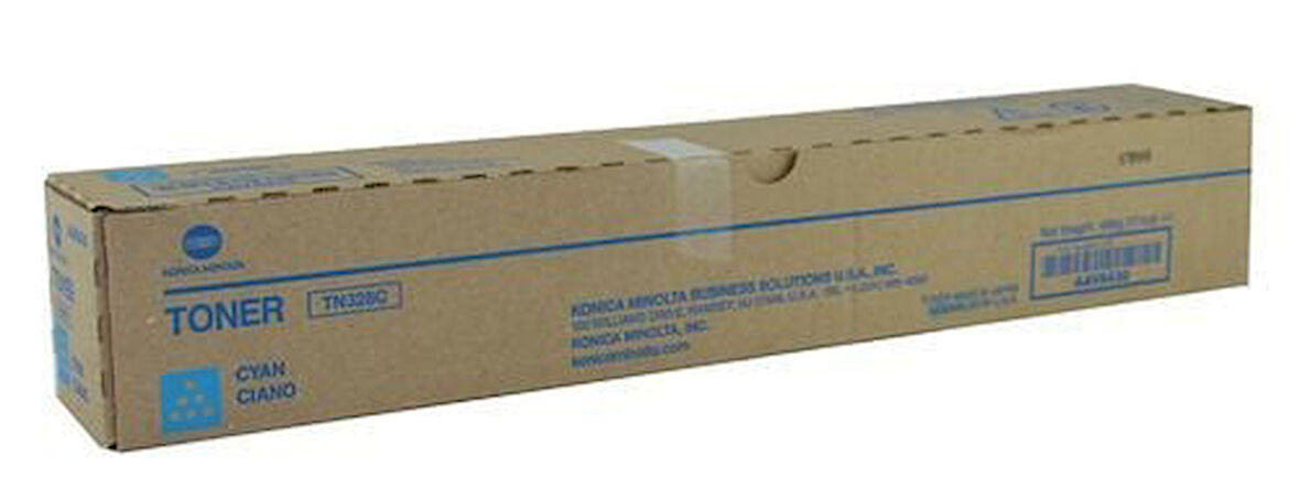 Konica Minolta TN-328C (AAV8450) Mavi Cyan Orjinal Toner Bizhub C250İ