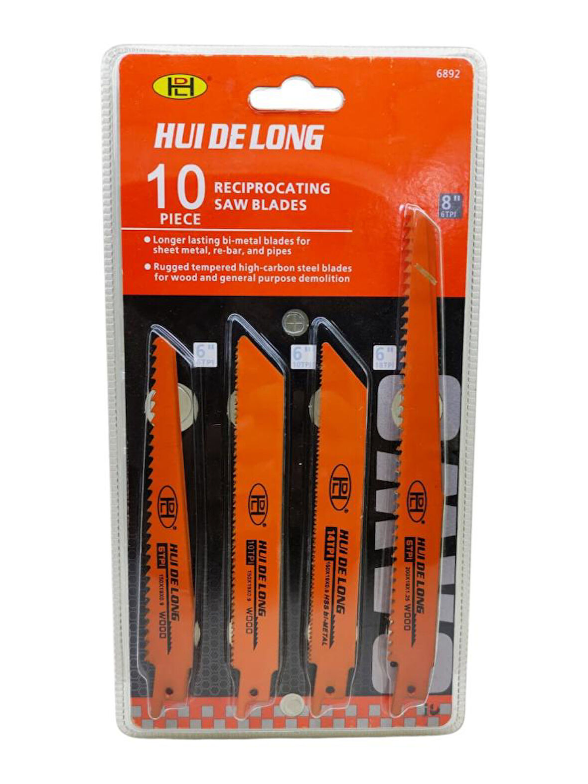 Nalburkent Huidelong Tilki Kuyruğu Testere Bıçağı Seti Takımı 10'lu Ağaç Metal Kemik