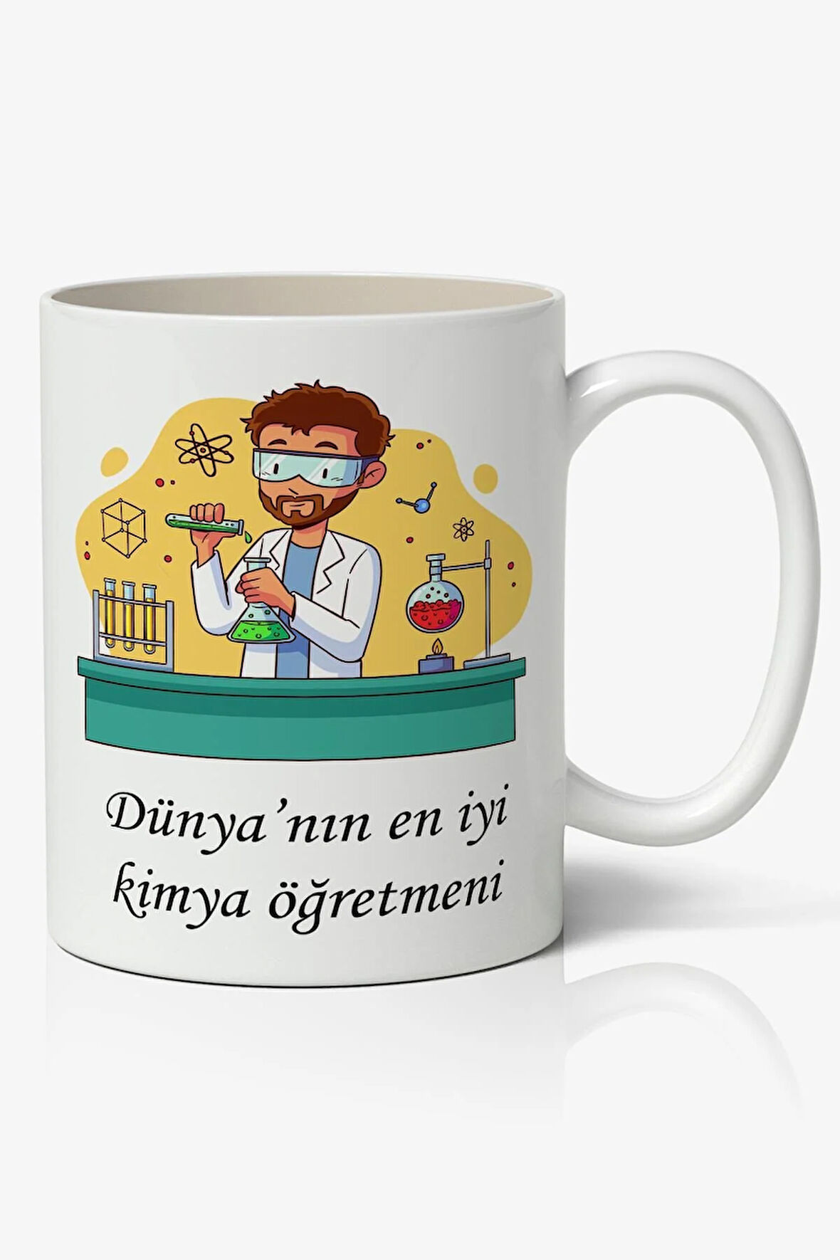 Dünya'nın En İyi Kimya Öğretmeni Tasarımlı Kupa Bardak - Öğretmenler Günü Hediyesi