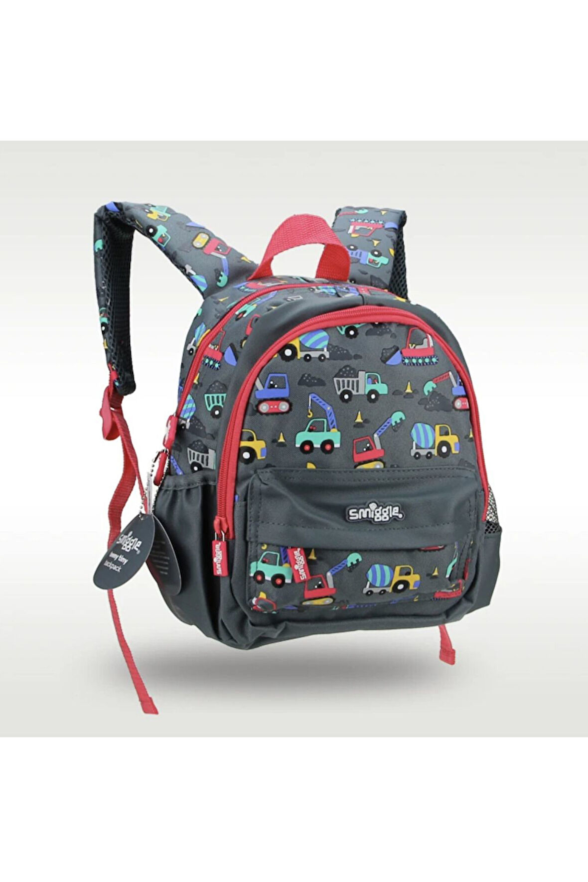 Smiggle inşaat arabaları ekskavatör kepçe anaokulu mini çanta