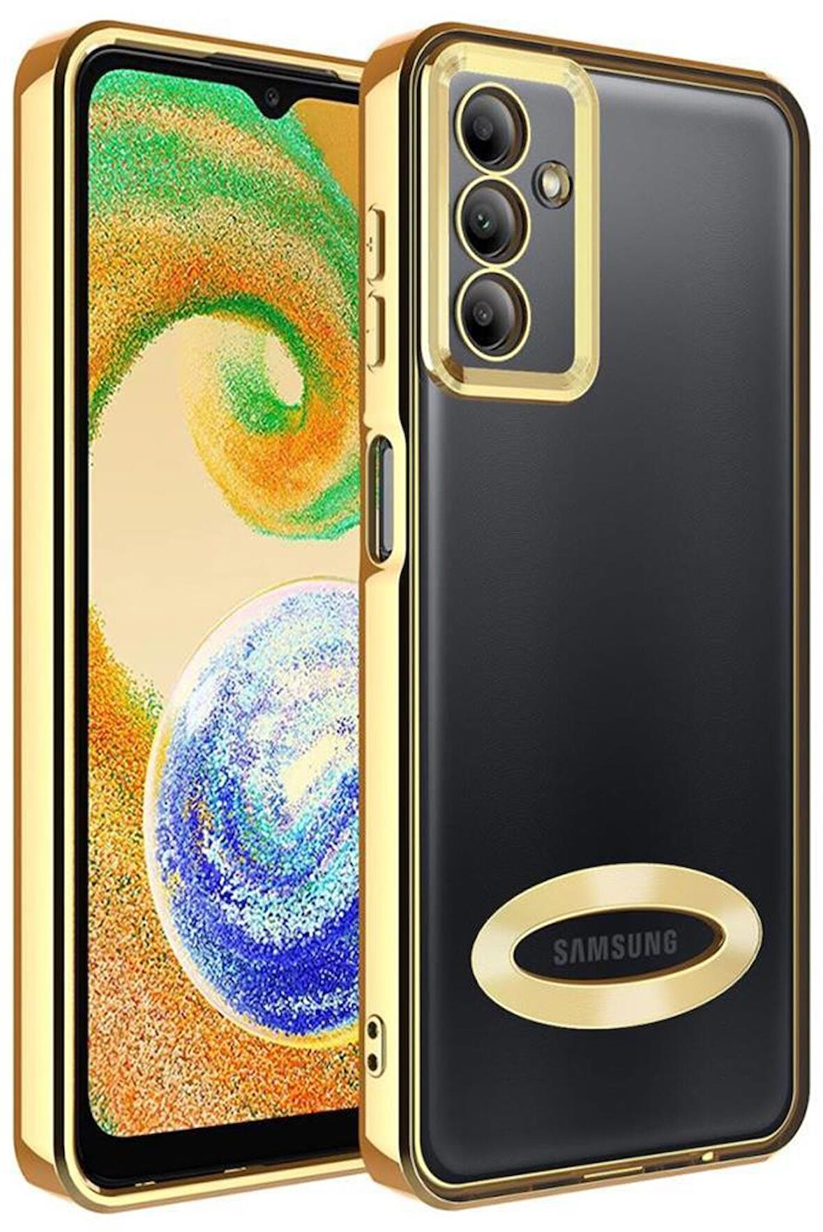 Galaxy A34 Kılıf Köşeleri Renkli Şeffaf Kamera Korumalı Silikon Luxury Kapak