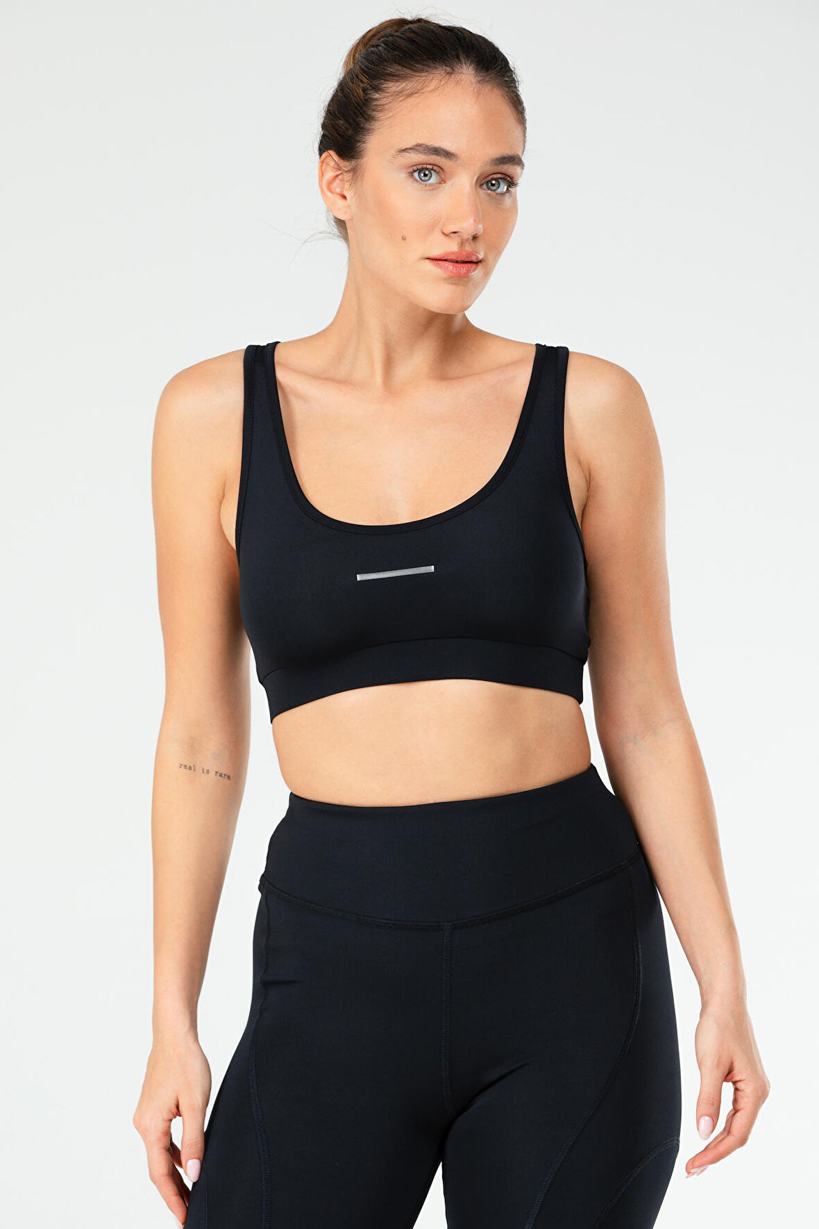 Speedlife Lacivert Slim Fit Micro Açık Yaka Kadın Sporcu Sütyeni Bra SF0639 | S