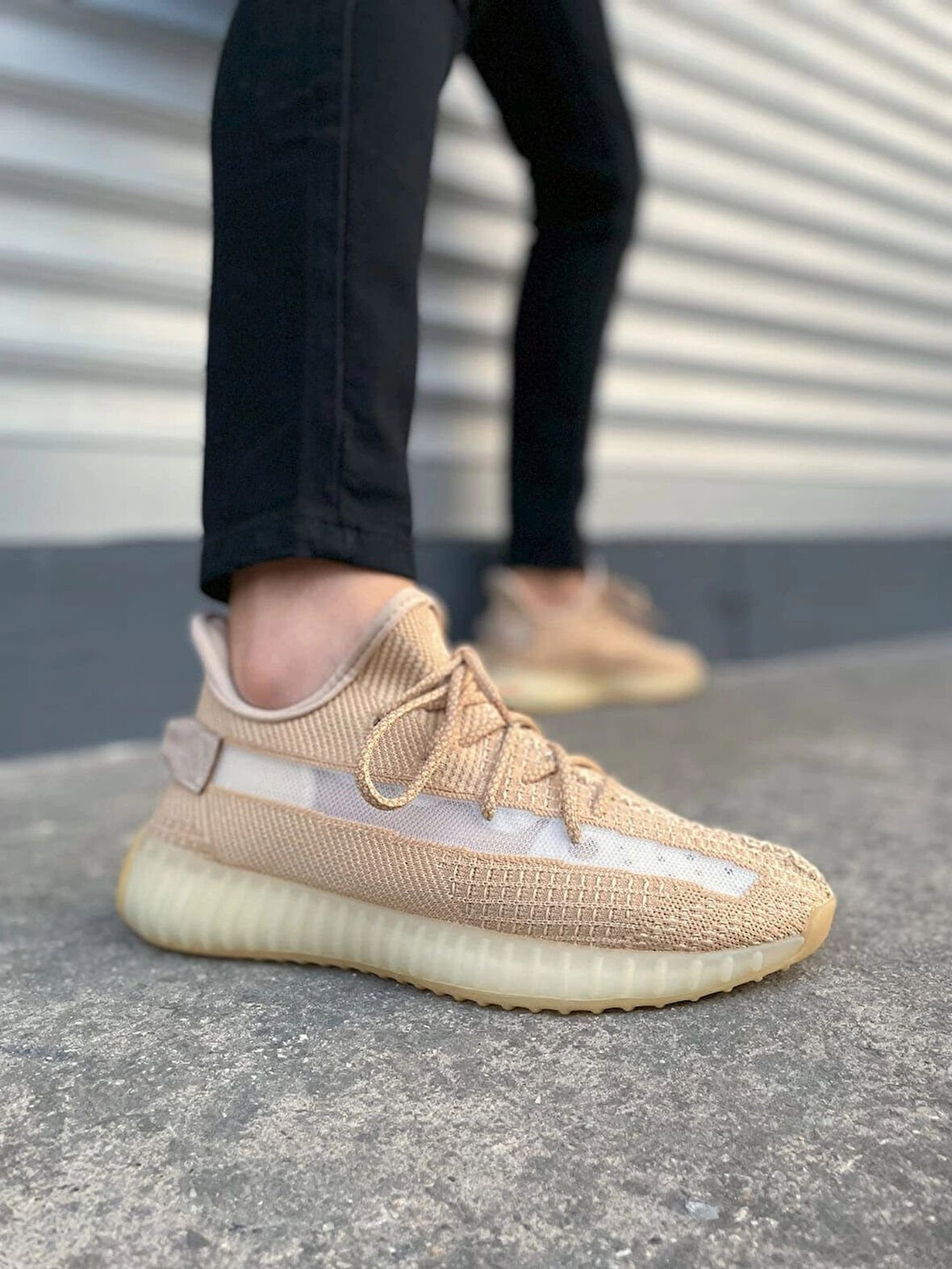 JY305 Pulse Bağcıklı Triko Kumaş Erkek Günlük Spor Ayakkabı TBT - Bej