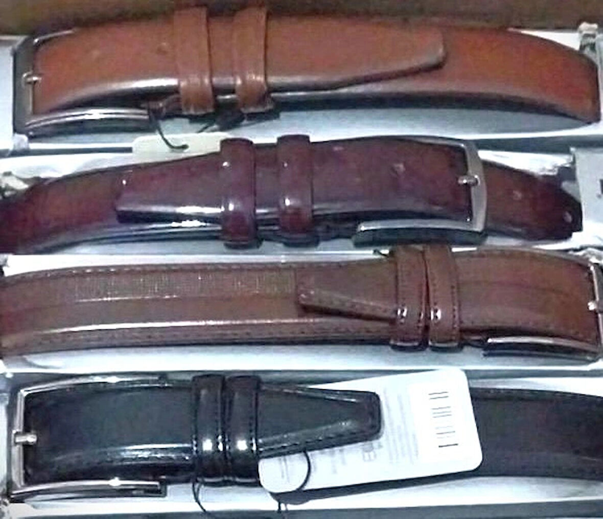 NATURALSHOESS 3.5 CM DÜZ KLASİK KEMER 4 LÜ SET