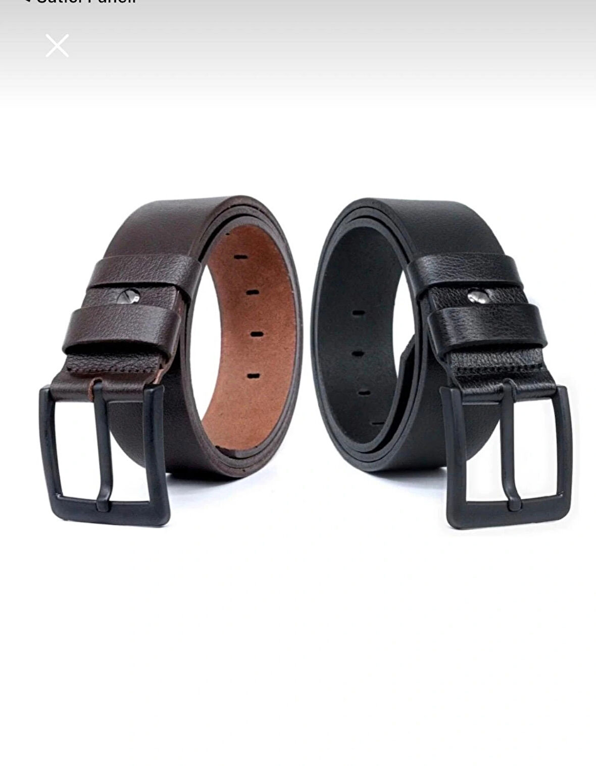 4.5 cm çift dikişli spor kemer