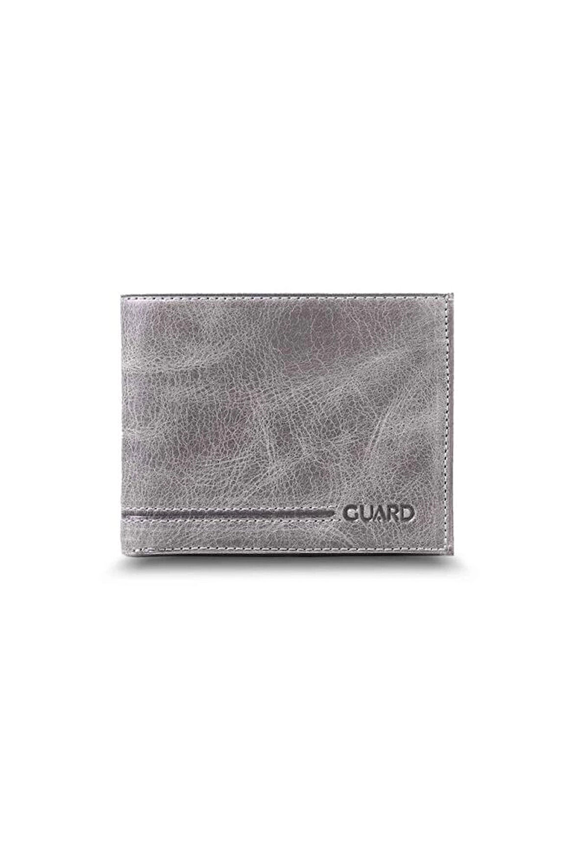 Guard Antik Gri Klasik Deri Erkek Cüzdanı