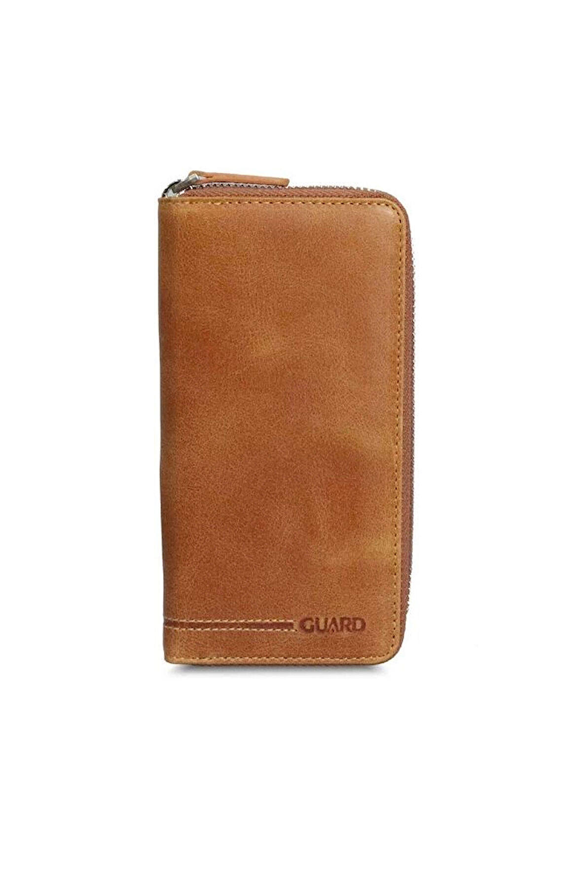 Guard Antik Sarı Fermuarlı Portföy Cüzdan