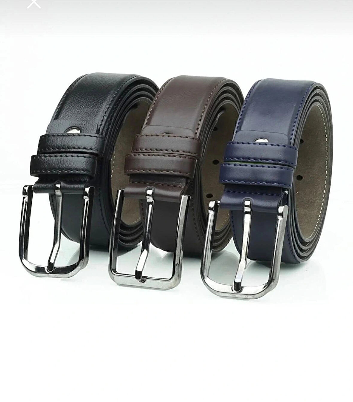 3.5 cm klasik kemer 3 lü set