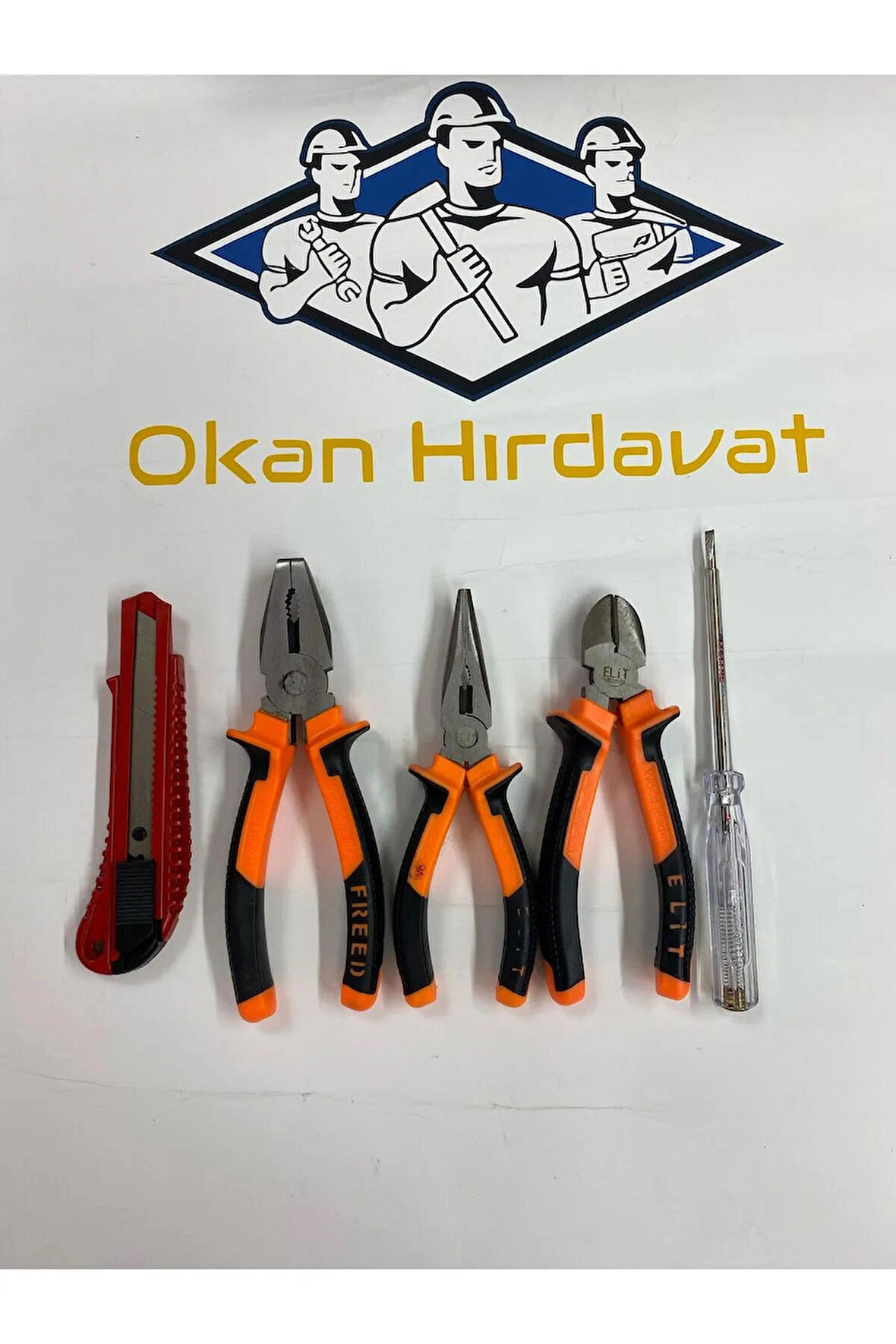 OKN 6 PARÇA TAKIM ÇANTALI SET ( PENSE , YANKESKİ , KARGABURUN , İZELTAŞ KONTROL KALEMİ , FALÇATA)