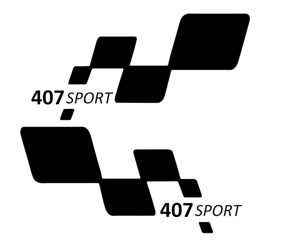 407 sport Etiket Yapıştırma 30cmx11cm MMD137