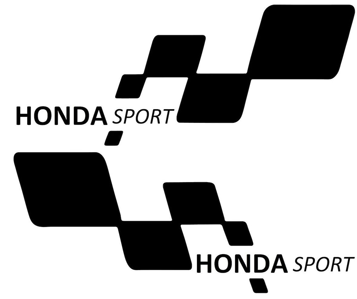 h onda sport Etiket Yapıştırma 30cmx11cm MMD225