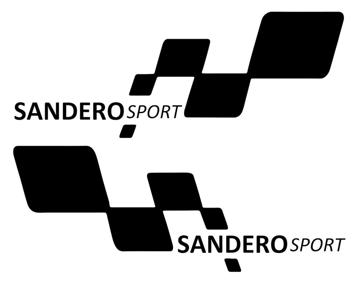 sandero sport Etiket Yapıştırma 30cmx11cm MMD293