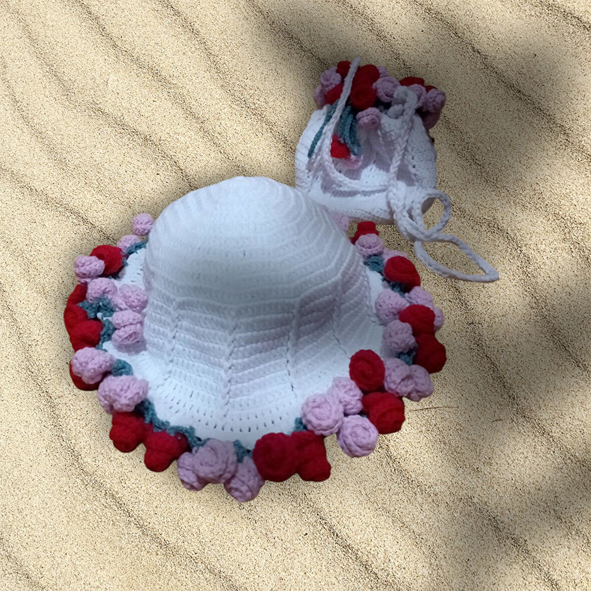 El Örgüsü Buket Şapka & Çanta