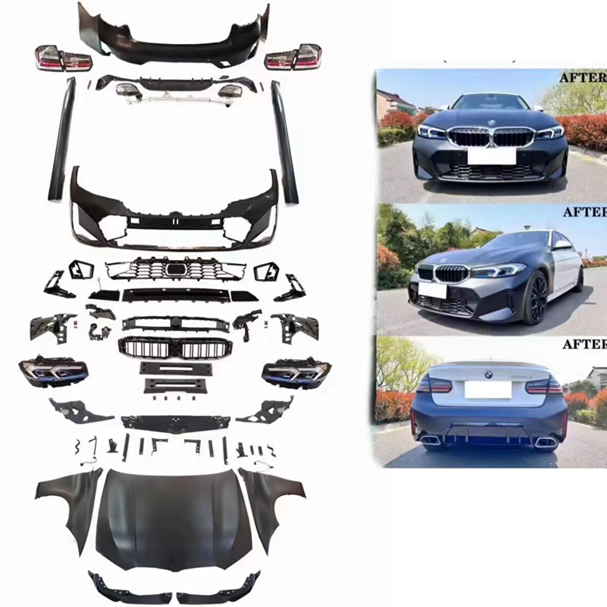 AUTOGP  Bmw f30 to g20 lci dönüşüm body kit seti full facelift 2012 / 2018