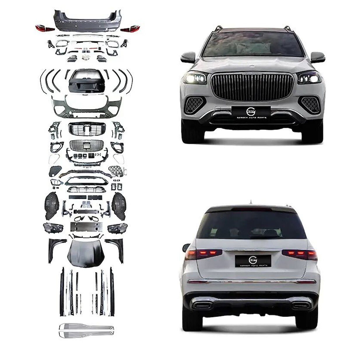 AUTOGP  Mercedes gls x166 to x167 maybach dönüşüm body kit seti full facelift