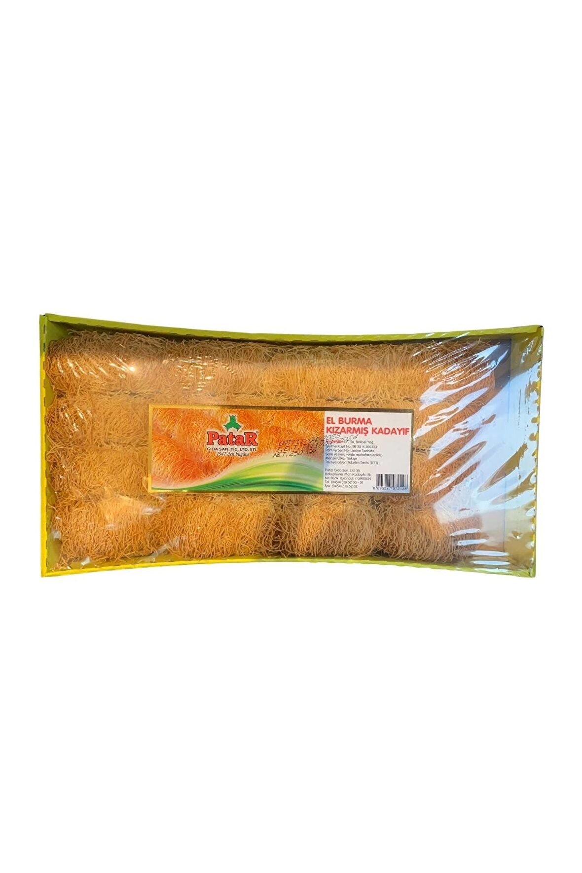 Patar Kızarmış Burma Kadayıf 250 Gr