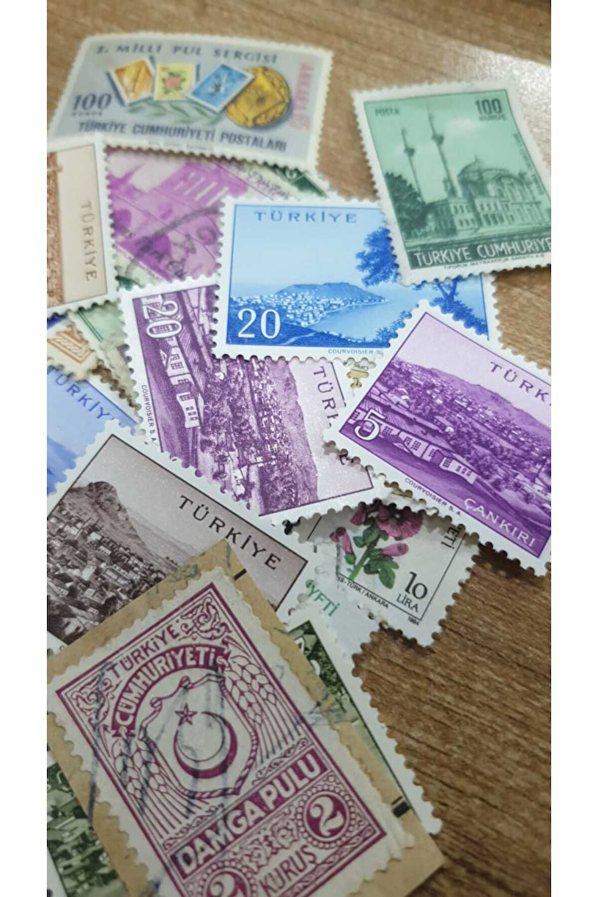 50 Adet Koleksiyonluk Türkiye Pulları