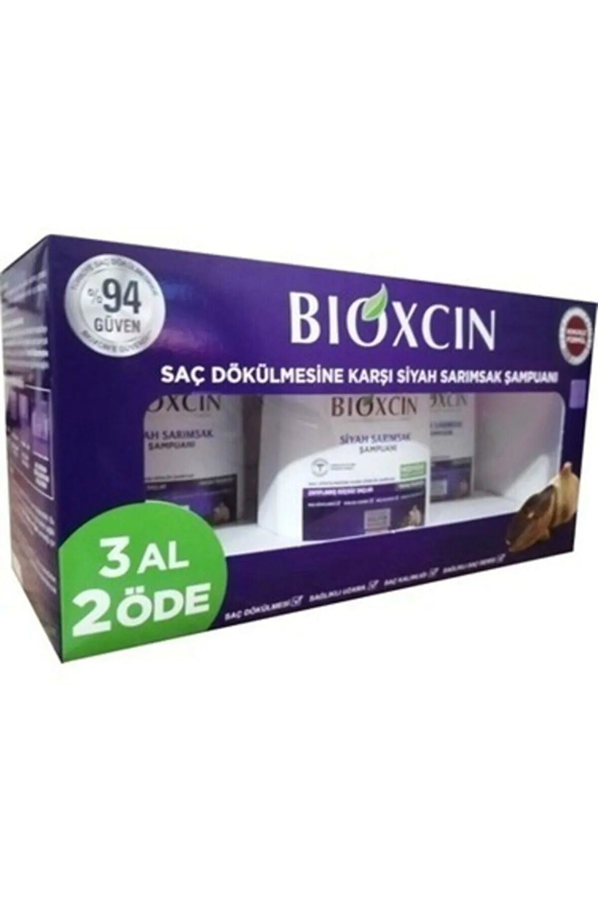 Bioxcın Siyah Sarımsaklı Şampuan 3 Al 2 Öde