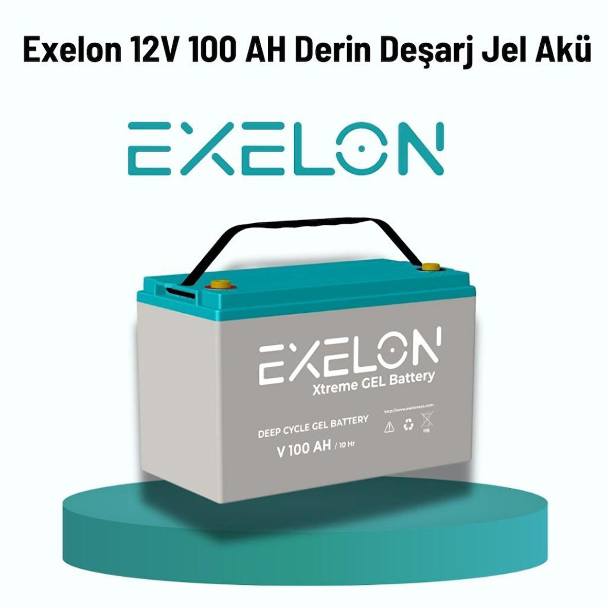 Teknovasyon Arge - Exelon 12 Volt 100 Amper Jel Akü Derin Döngü Deep Cycle