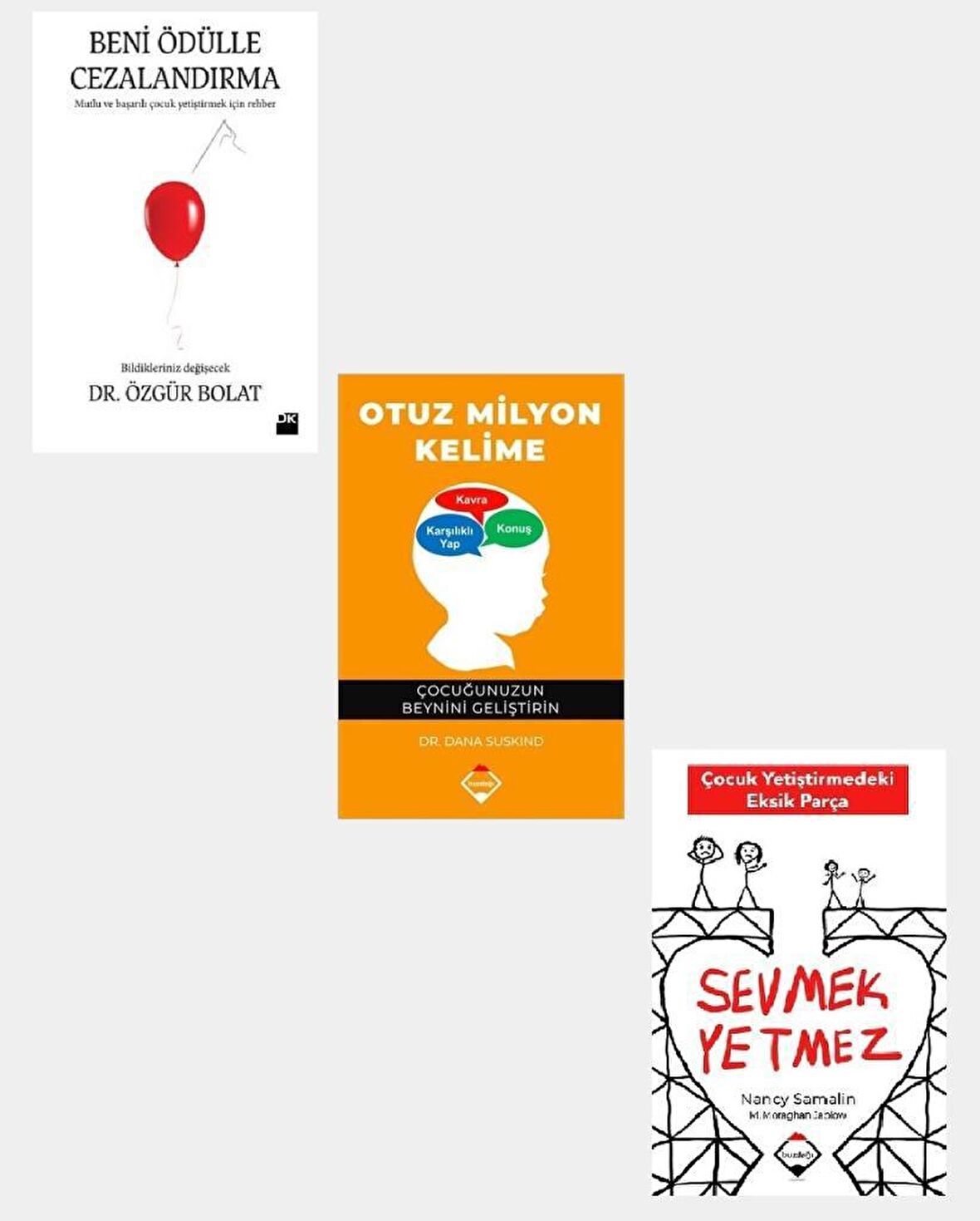 Beni Ödülle Cezalandırma + Otuz Milyon Kelime + Sevmek Yetmez 3 Kitap