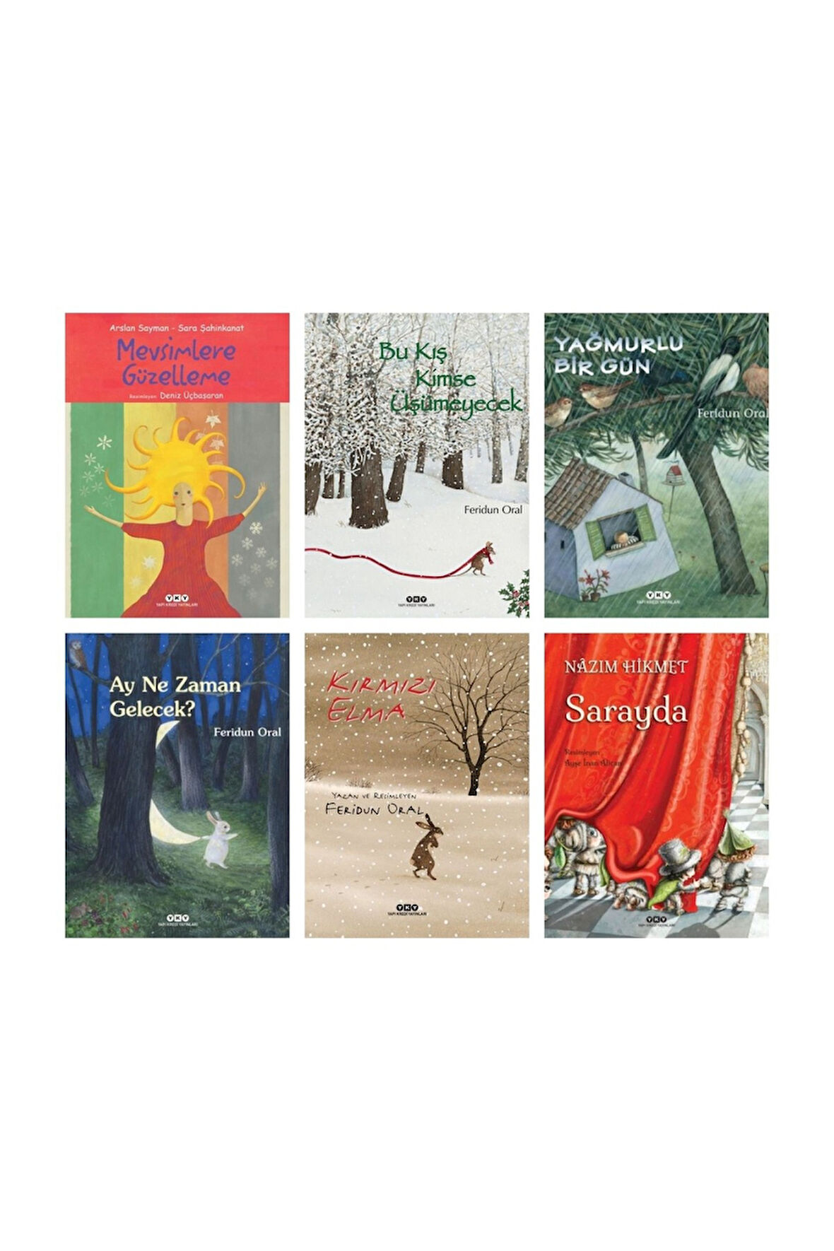 Mevsimlere Güzelleme - Bu Kış - Yağmurlu - Ay - Kırmızı Elma - Sarayda (Karton Kapak)