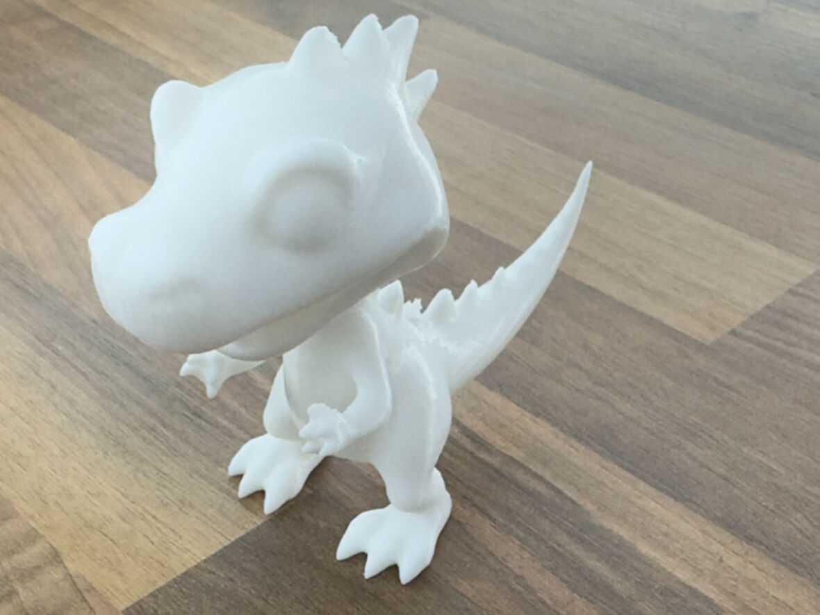 Minik Dinazor Oyuncak 10 CM 2 Adet Beyaz Renk Doğal PLa Malzeme