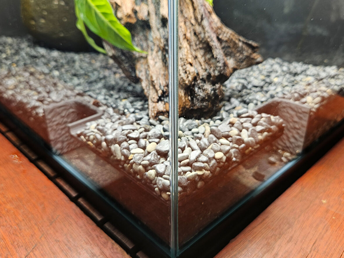 Akvaryum Köşe Mağarası Doğal PETG malzeme 13CM