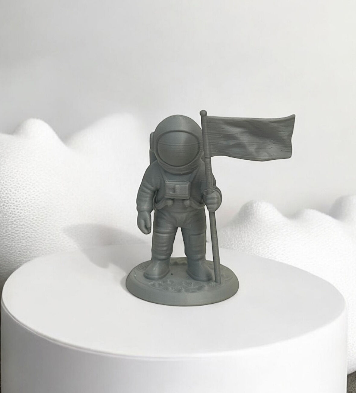 Astronot Sİyah PLA Doğal MAlzeme Oyuncak 13CM
