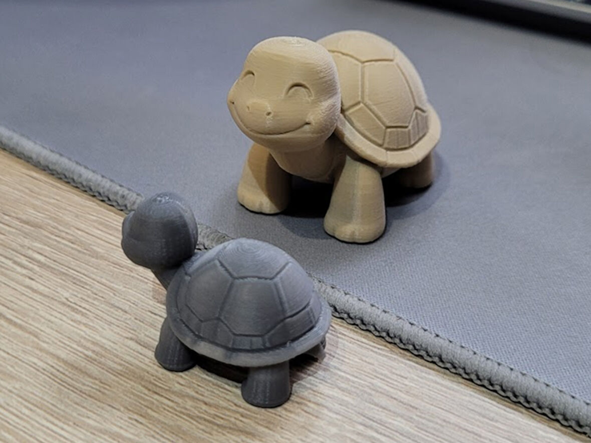 Minik Kablumbağa Doğal Ahşap PLA Malzeme Oyuncak Hereketli