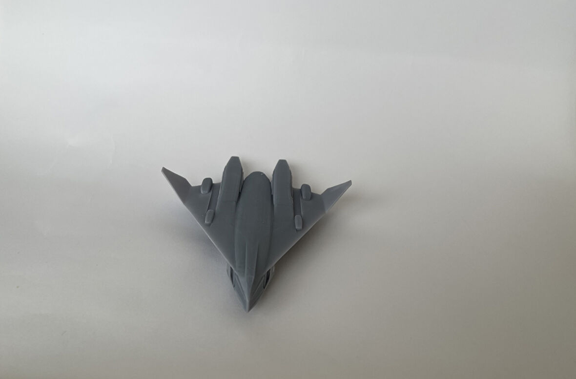 Uzay Aracı Gri Renk PLA Malzeme Oyuncak 14CM