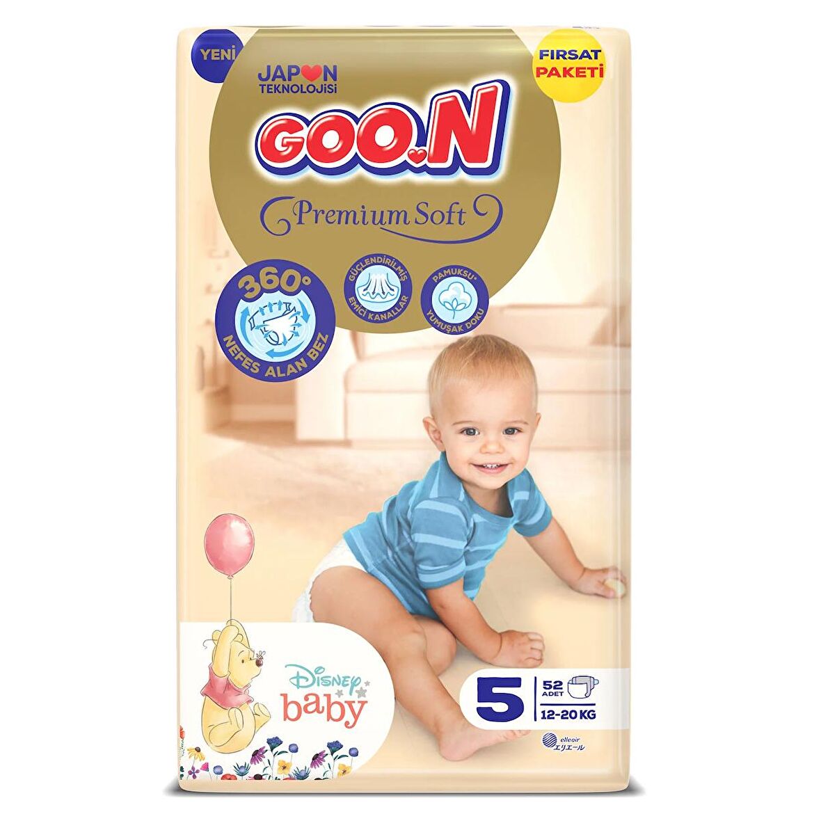 Goon Premium Soft 5 Numara 52'li Bel Bantlı Bez