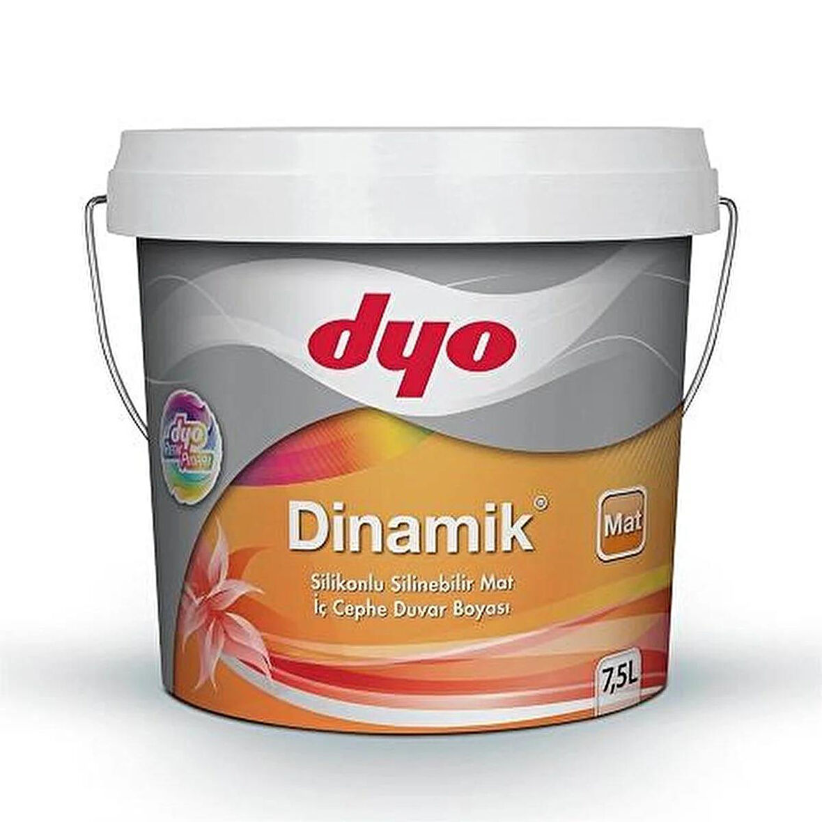 DYO 7,5LT DİNAMİK MAT SİLİKONLU SİLİNEBİLİR İÇ CEPHE DUVAR BOYASI (9084)