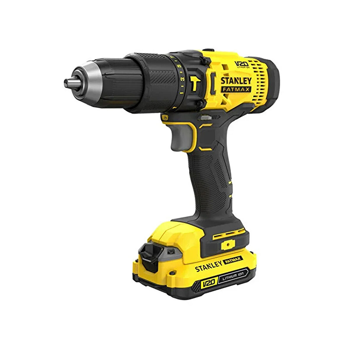 STANLEY FATMAX SCD718D2KA 18V 2AH V20 ÇİFT AKÜ DARBELİ MATKAP +100 PCS AKSESUAR