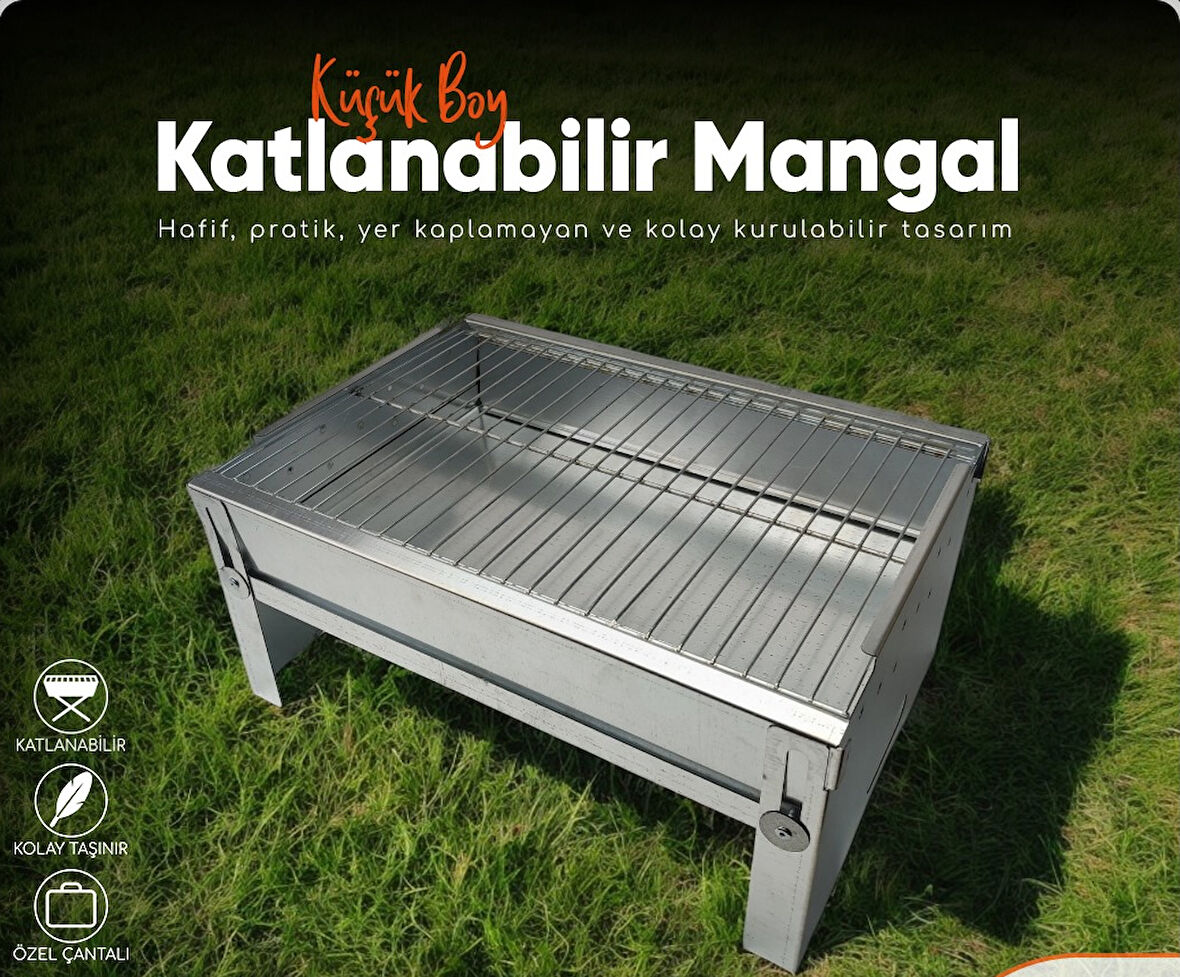 MİRAÇ 40X30CM KATLANIR MANGAL ÇANTALI LAZER KESİM KÜÇÜK BOY