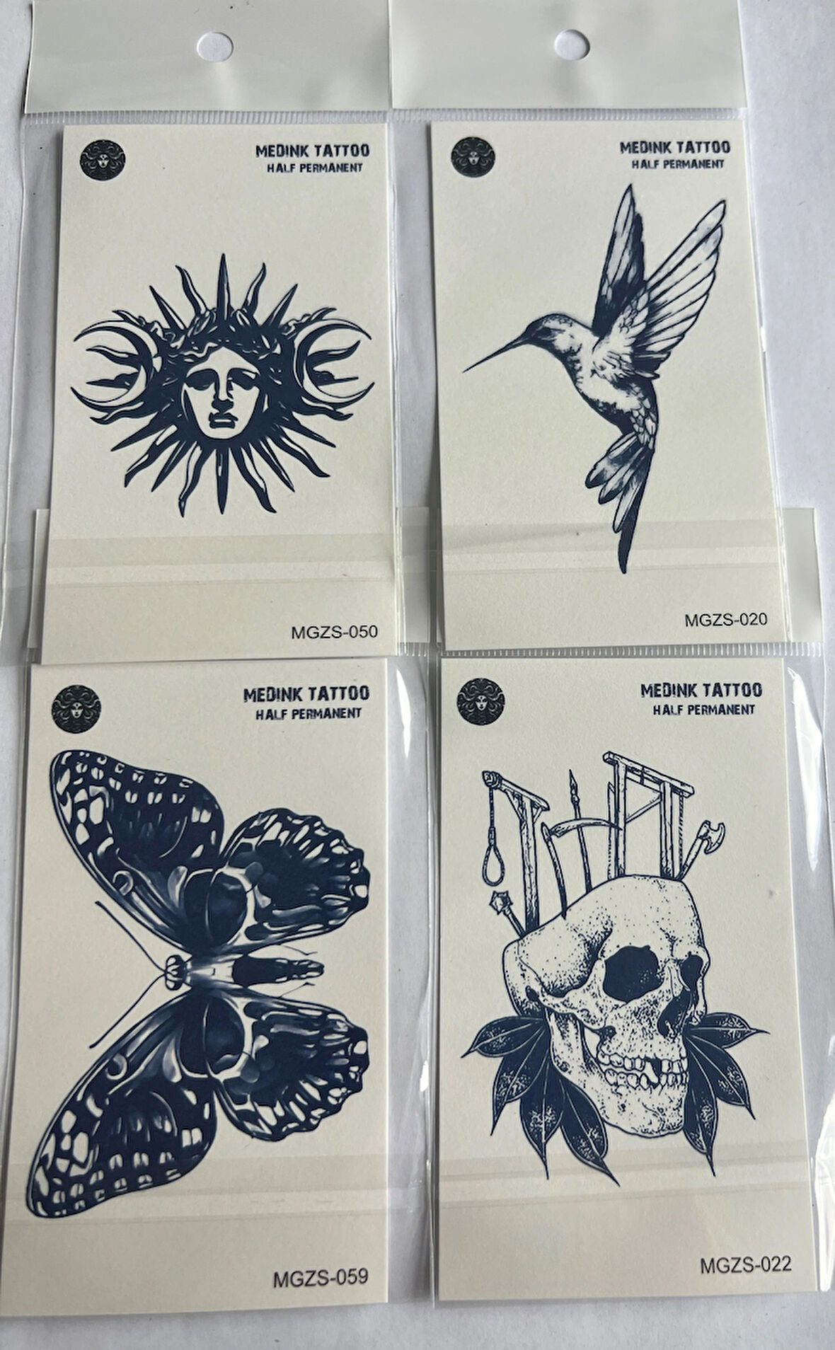 Gökyüzü 4 Adet Minimal 11x8 cm 3 Hafta Kalıcı Yarı Kalıcı Geçici Dövme