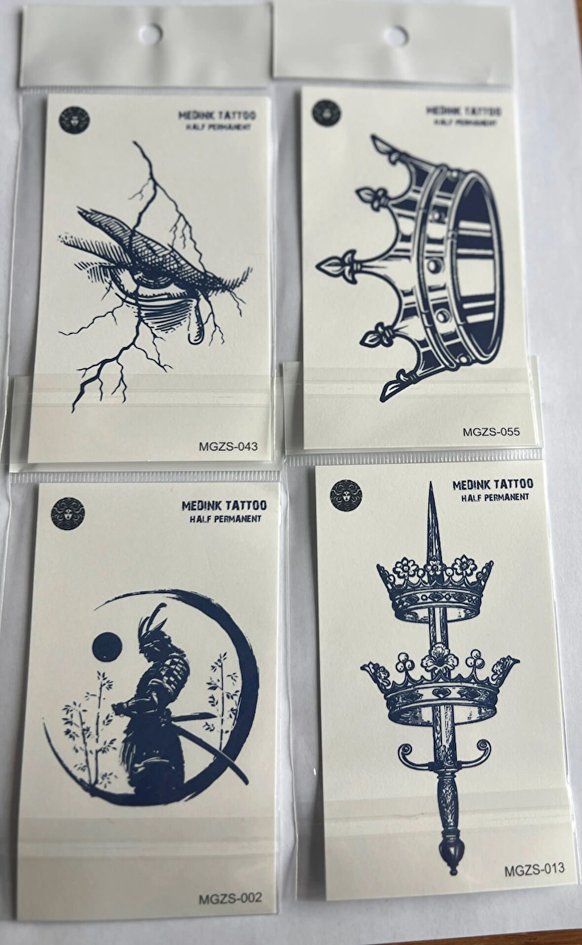 Güç 4 Adet Minimal 11x8 cm 3 Hafta Kalıcı Yarı Kalıcı Geçici Dövme