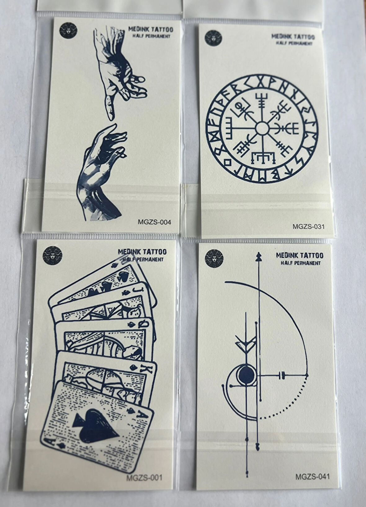 Şans 4 Adet Minimal 11x8 cm 3 Hafta Kalıcı Yarı Kalıcı Geçici Dövme