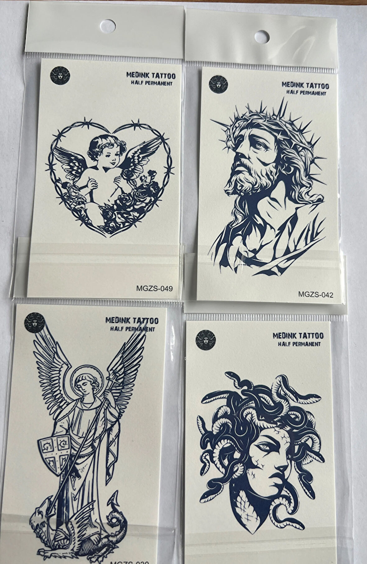 Dini 4 Adet Minimal 11x8 cm 3 Hafta Kalıcı Yarı Kalıcı Geçici Dövme