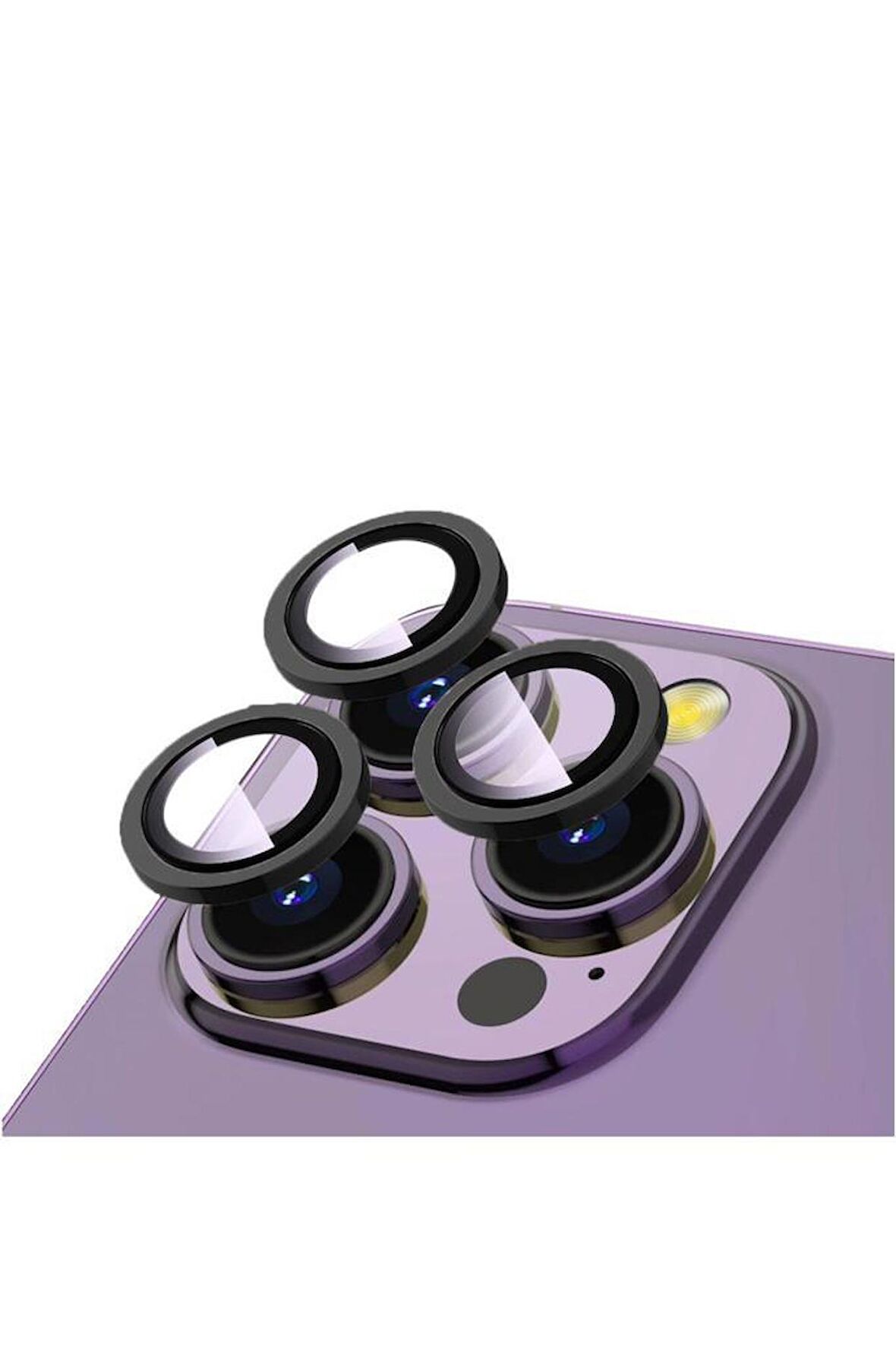 Musal Apple Uyumlu iPhone 14 Pro Max CL-12 Premium Safir Kamera Lens Koruyucu